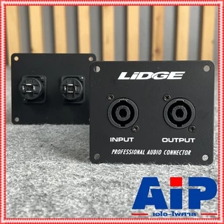 1อัน LIDGE YM-349 เพลทเหล็ก2speakon 8 x9.5cm. เพลทเหล็ก2รู แท็ปลำโพง YM349 YM 349 แท็ปลำโพงเหล็ก2สเปคคอน เพลทเหล็กSPE...