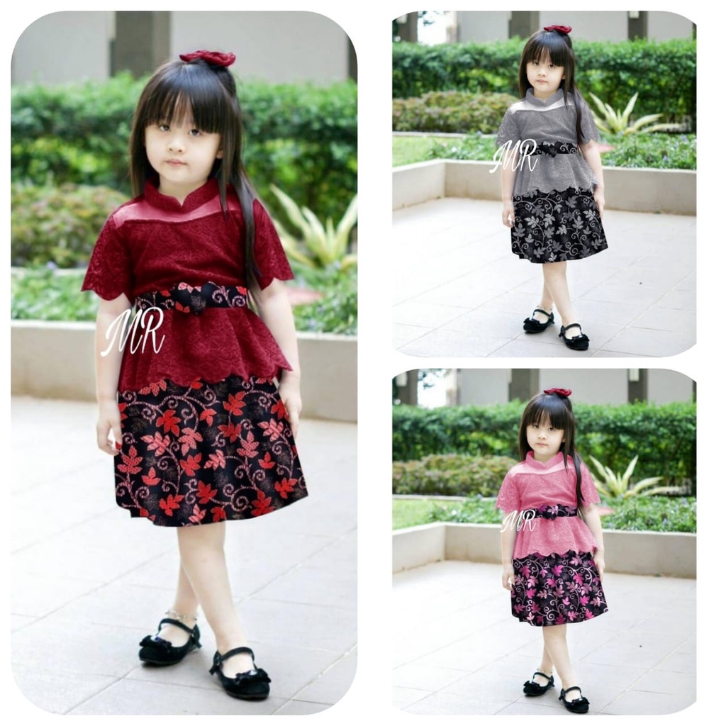 Gabina AYU TILE KID KEBAYA SET BROKEN KELAYA CHILDREN 4~6 ปี 3 สี