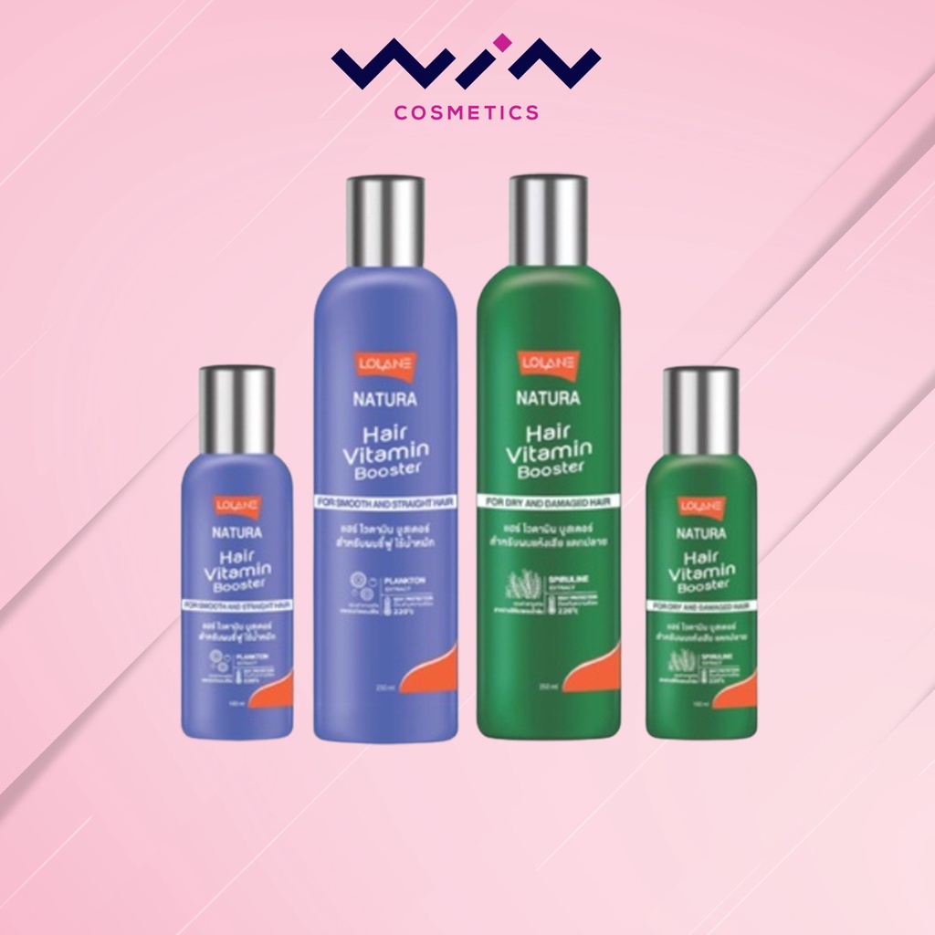 โลแลน เนทูร่าแฮร์ ไวตามิน บูสเตอร์ฟอร์ดรายแดเมจ Lolane Nature hair vitamin booster for damaged hair ช่วยให้ผมนุ่มสลวย