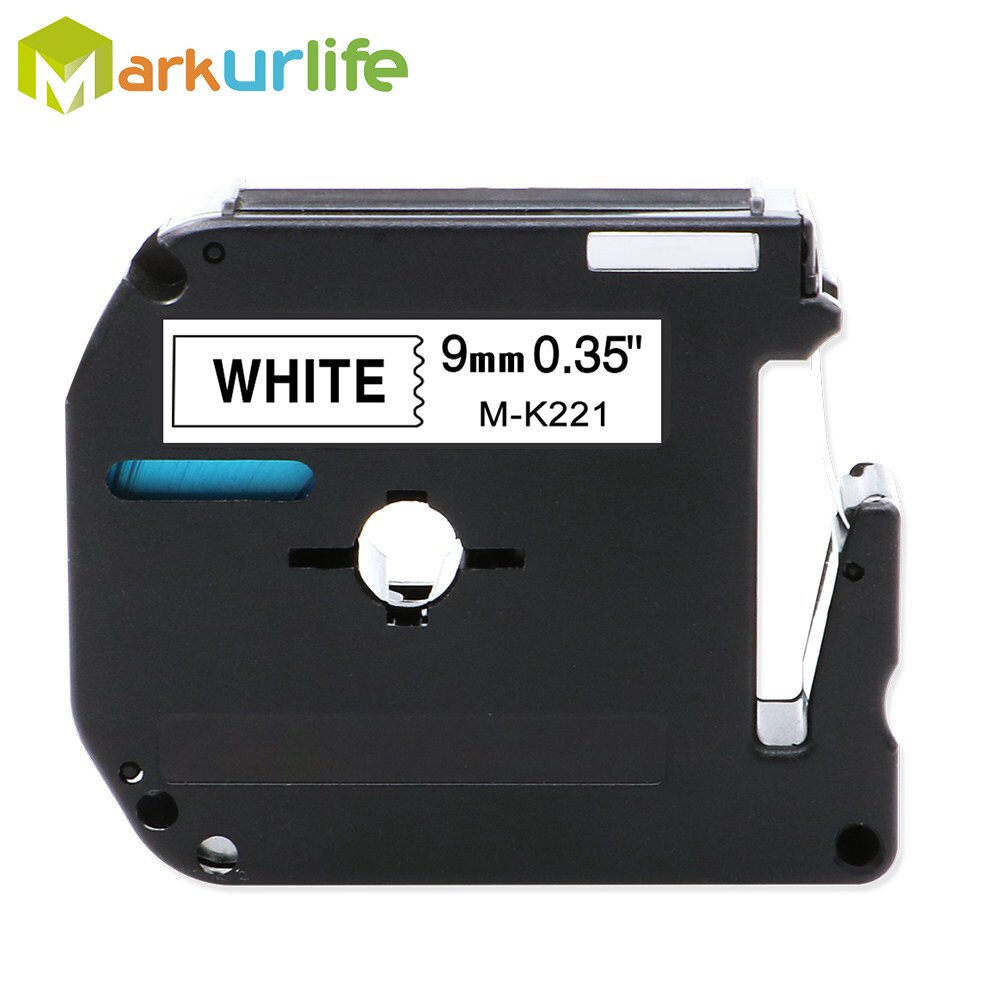 9mm*8m M-K221 M-K121 M-K621 M-K421 Label Tapes Compatible for Brother p-touch Printer ribbon M-K221 