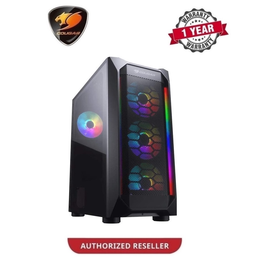 COUGAR MX410 MESH-G TG ATX CHASSIS - BLACK