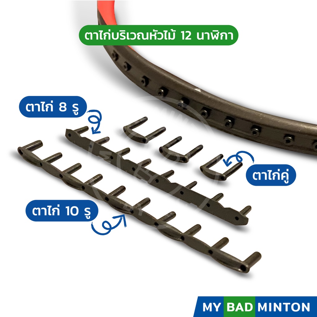 ตาไก่หัวไม้แบดมินตัน ตาไก่แผง ตาไก่คู่ ช่วยป้องกันเฟรมยุบ ‼️สอบถามรุ่นไม้แบดก่อนซื้อ‼️