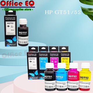 หมึกเติม HP ปริ้นเตอร์HP รุ่น HPGT-Series หมึกพิมพ์อิงค์เจทเกรดพรีเมี่ยมHP/ HGT51(ดำ)HGT52(แดง,เหลือง,ฟ้า) สีสด คมเข้ม