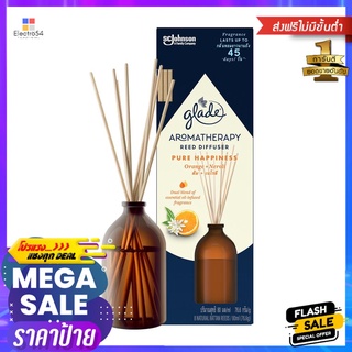 ชุดก้านไม้หอมปรับอากาศ GLADE 80 มล. กลิ่นส้มและเนโรลีREED DIFFUSER SET GLADE 80ML ORANGE AND NEROLI