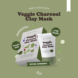 ‼️ถูก/ของแท้‼️ มาร์คไพรเย็น Veggie Charcoal Clay Mask