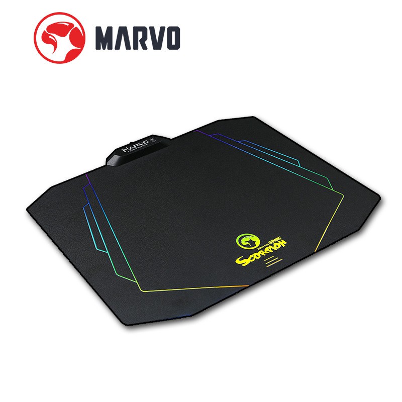 แผ่นรองเมาส์ MARVO MG02 Gaming Mouse Pad ปรับไฟได้ 9 โหมด. #1