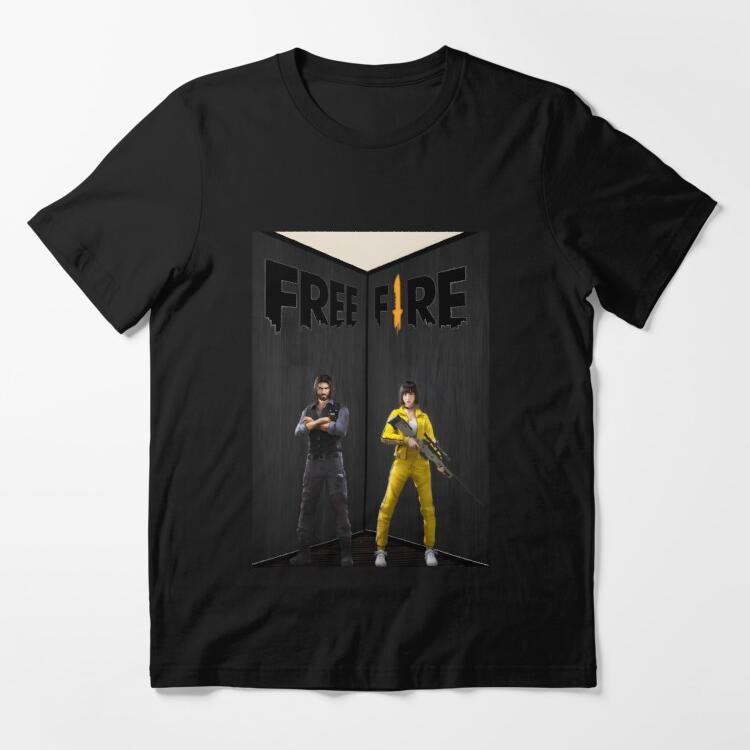 เสื้อยืดอินเทรนด์ผู้ชายอินเทรนด์ผู้หญิงเสื้อยืด พิมพ์ลาย FreeFire สไตล์คลาสสิกS-3XL