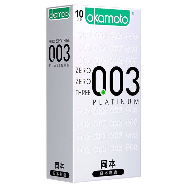 Okamoto 003  ถุงยางอนามัยแพ็ค10ชื้น