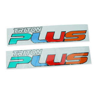 สติ๊กเกอร์ Sticker "TRITON PLUS" มิตซูบิซิ Side Sticker Decal Triton Plus Mitsubishi L200 Triton Plus ปี 2006-2014