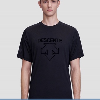 Descente เสื้อยืดแขนสั้น คอกลม ผ้าฝ้าย พิมพ์ลาย Desante ทรงหลวม เข้ากับทุกการแต่งกาย แฟชั่นเสื้อยืด