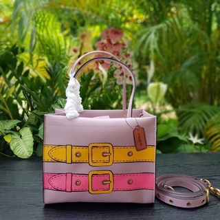 COACH C9814 CASHIN CARRY 22 WITH TROMPE LOEIL PRINT