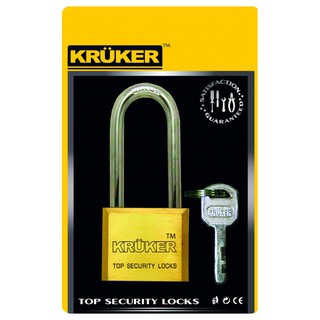 💥โปรสุดพิเศษ!!!💥 Kruker กุญแจทองเหลืองแท้ 40L มม. Kruker Brass Padlock 40L mm.