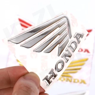 สําหรับ Honda Wings 3M 3D สติกเกอร์สัญลักษณ์ยางนุ่ม | สติ๊กเกอร์ติดมอเตอร์ไซค์ซ้ายและขวา