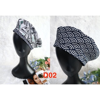 หมวกแฟชั่นใส่ได้ 2 ด้าน Beret Hat Vintage Handcraft D02