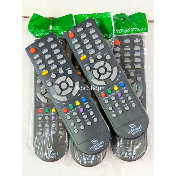 รีโมท infosat อินโฟเซท ใช้กับกล่องจานดาวเทียม