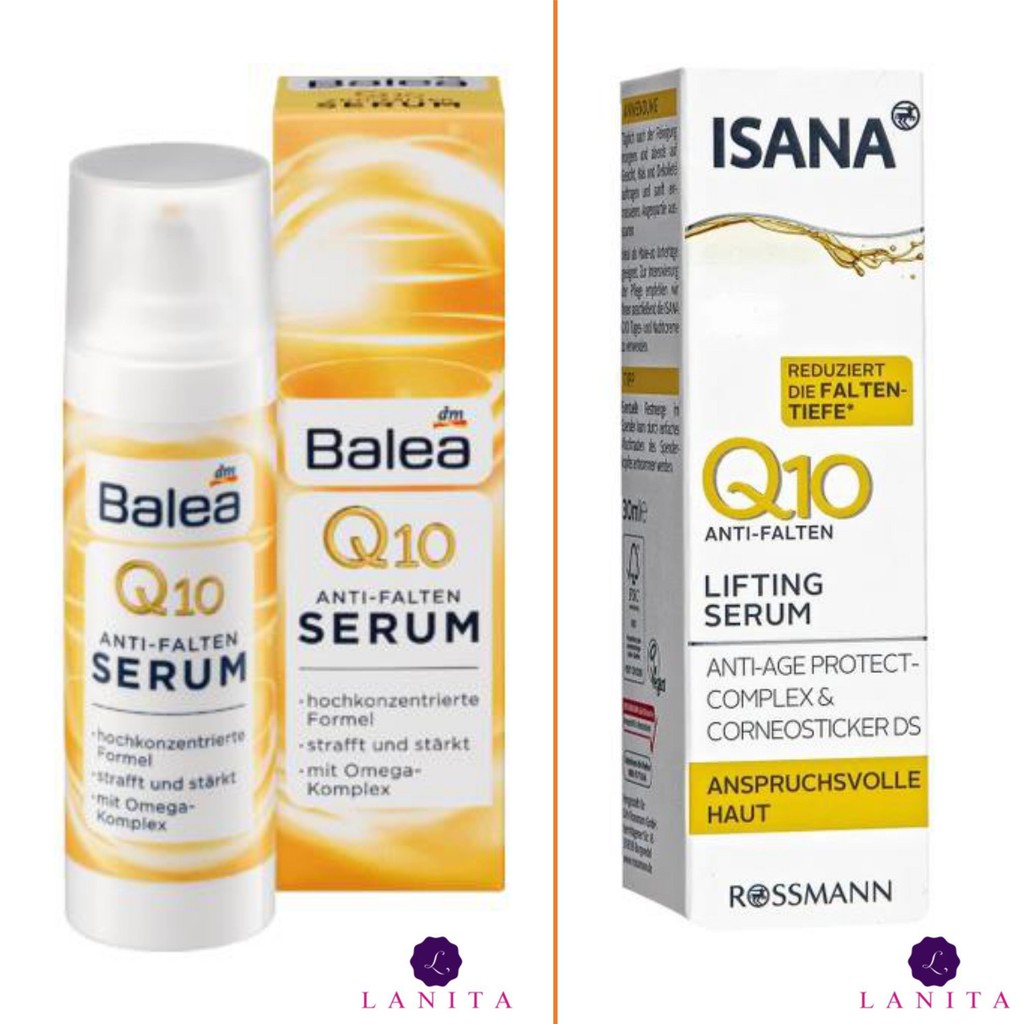Balea Q10 Anti-Wrinkle Serum with Omega-complex 30ml. ซีรัมบำรุงผิวและต้านริ้วรอย