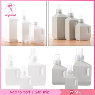 Laundry Bottle with Label Large Capacity for Detergent Home Use White 400ML