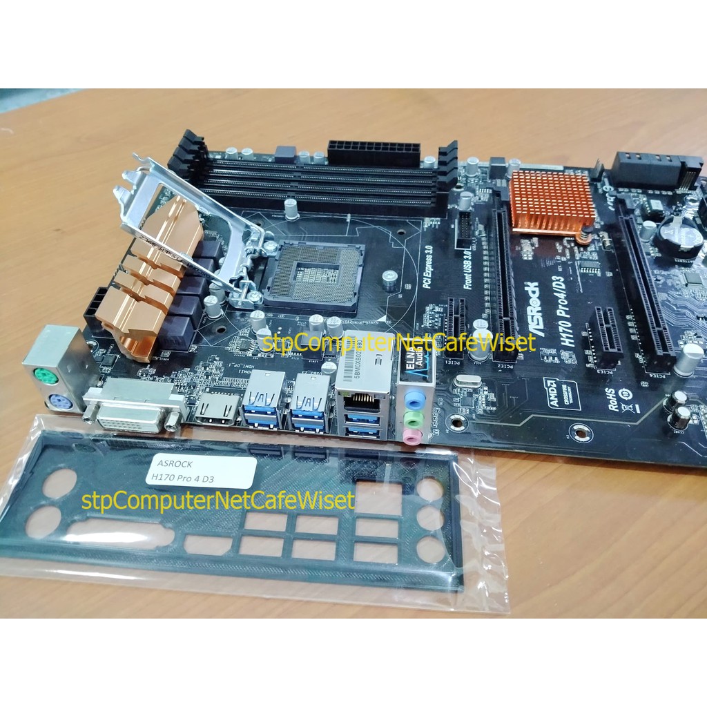 Asrock H170 Pro4/D3 เมนบอร์ด1151 ใส่RAM DDR3