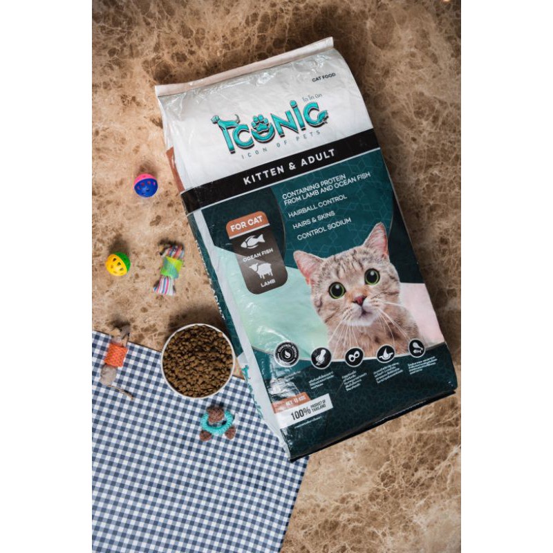 ☞☃Iconic อาหารแมวพรีเมี่ยม​ ยกกระสอบ​15​กก.พร้อมส่ง