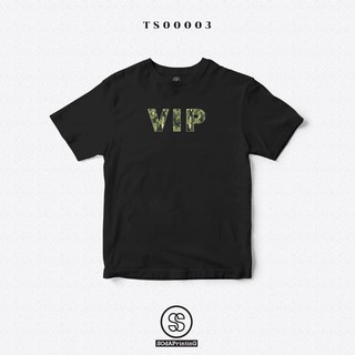 เสื้อยืด พิมพ์ลาย SODA VIP สีดำ ผ้านิ่มใส่สบาย (TS00003)