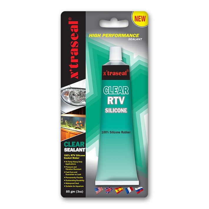 85g XTRASEAL แก้ว RTV ซิลิโคน Clear Sealant กาว 85gm ซิลิโคน Gam Aquarium ยาง lampu gambo akuarium g