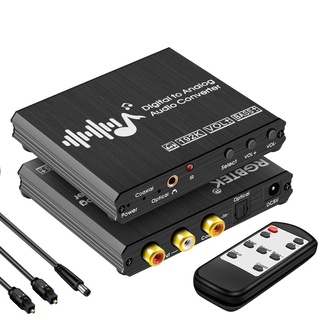 Coaxial Digital To Analog Audio Converter 192KHz เบสระยะไกลเสียงอะแดปเตอร์ Mono 3.5มม