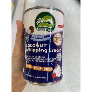 วิปปิ้งครีม กะทิ ตรา เนเจอร์ ชาร์ม 400 Ml. Coconut Whipping Cream ( Nature’s Charm Brand )