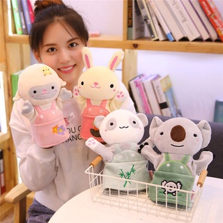 Ready Stock Animal Plush Hand Puppet Elephant Panda Deer Koala Plush Toys Soft Doll For Kids