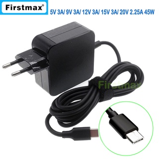 45W USB-C type C laptop ac power adaper charger for Lenovo Yoga 720-12IKB IdeaPad V330-14IGM V330-14ISK EU Plug