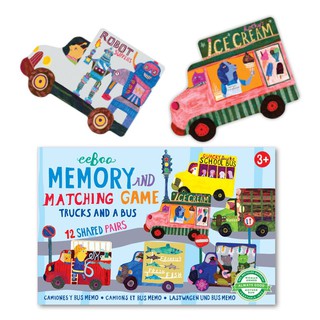 eeBoo Trucks and a Bus Little Matching Game - เกมจับคู่รถบรรทุกและรถบัส