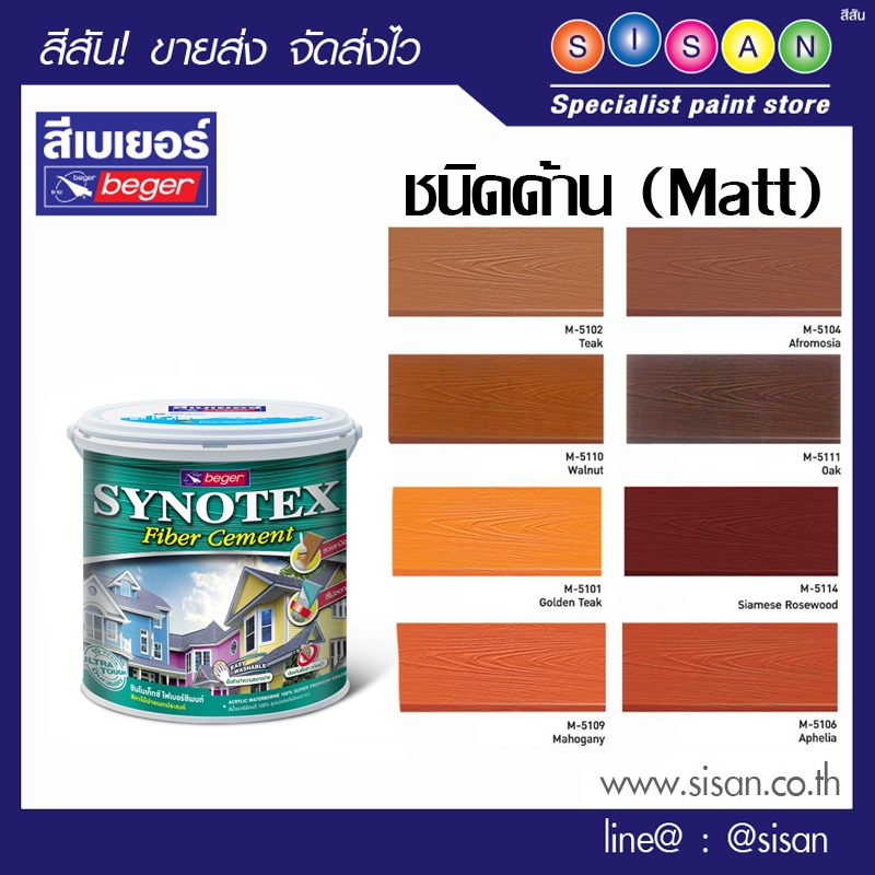 Beger เบเยอร์ ซินโนเท็กซ์ ไฟเบอร์ซีเมนต์ (โปรงแสง-ชนิดด้าน)  1 กล. (ขนาด 3.785 ลิตร)