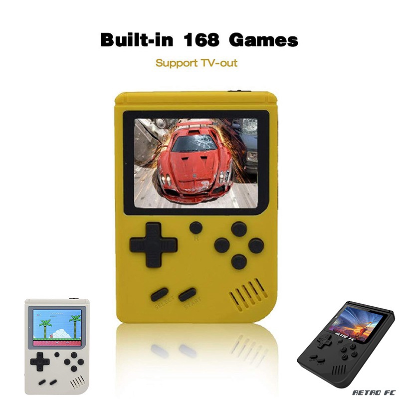 Q3 Handheld Game Console 168 Classic Games Retro FC Digital Video Game