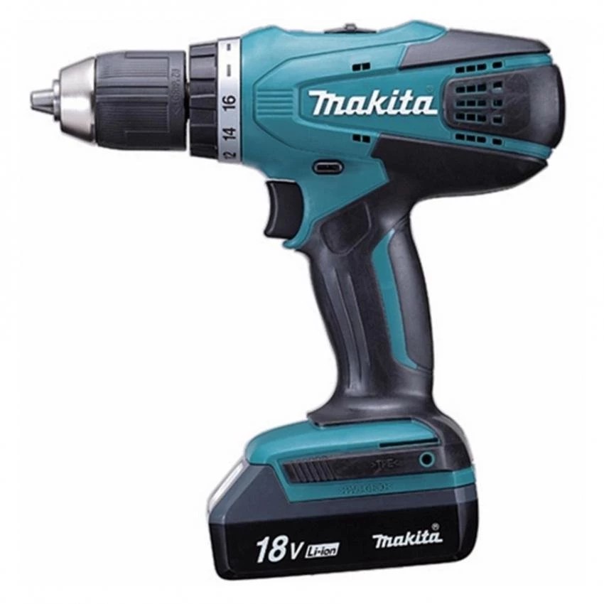 Makita สว่านไร้สาย แบตลิเที่ยม DF457DWE 18Volts (สีเขียว)