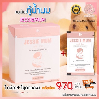 ส่งฟรี‼️โปรงแรง1กล่อง+1ชุดทดลอง Jessie Mum (ของแท้100%) สมุนไพรกระตุ้นน้ำนม อาหารเสริมเพิ่มน้ำนม สมุนไพรกู้น้ำนม