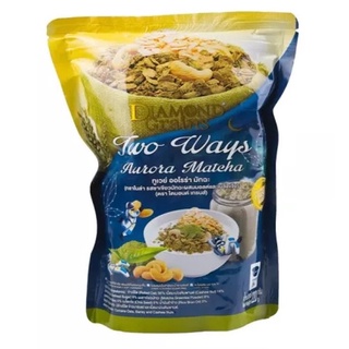 Diamond Grains Matcha Green Tea Granola 220g. ไดมอนด์เกรน ซีเรียล กราโนล่า รสมัทชะชาเขียว