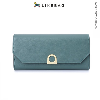 Likebag กระเป๋าสตางค์ ใบยาว พับได้ อเนกประสงค์ จุของได้เยอะ ใส่โทรศัพท์มือถือได้ สําหรับผู้หญิง