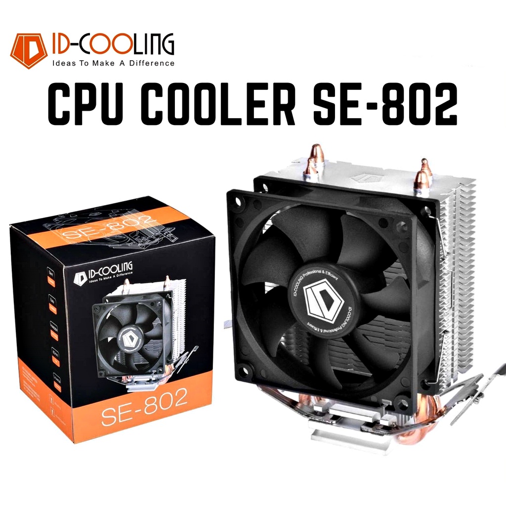 CPU AIR COOLER (พัดลมซีพียู) ID COOLING SE-802-SD (Support Intel 1700, AMD AM4) ประกัน 1 ปี