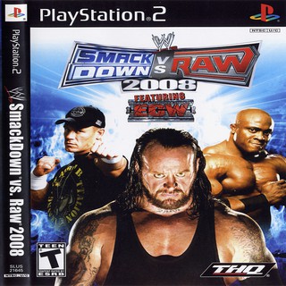 แผ่นเกมส์ [PS2] (ร้านเปิดใหม่) WWE SmackDown vs Raw 2008 [USA]