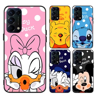 เคส Realme 8 8I 9 9i 10T 10 + PLUS PRO โทรศัพท์มือถือ แบบนิ่ม ผิวด้าน ลายการ์ตูนมิกกี้ โดนัลด์ดั๊ก สําหรับ