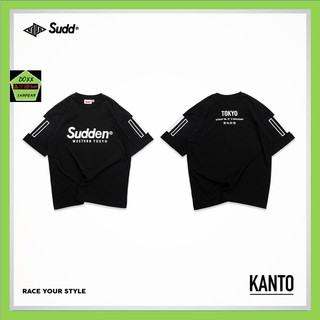 Sudd เสื้อคอกลมชาย ทรง oversize รุ่น  kanto สีดำ