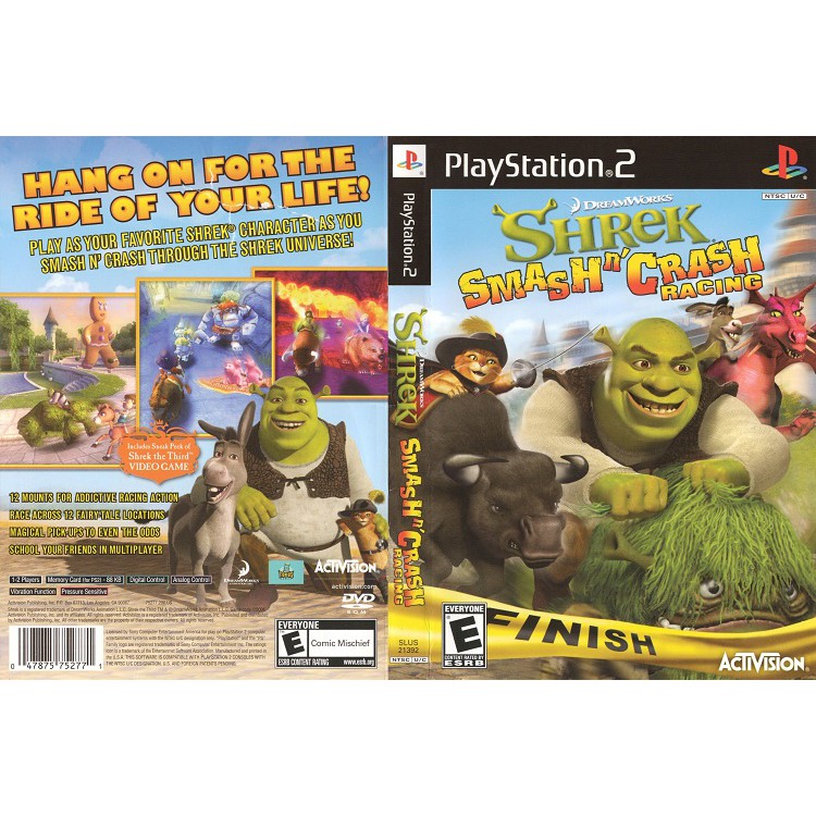 SHREK SMASH N' CRASH RACING [PS2 US : DVD5 1 Disc]