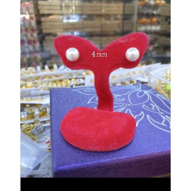 #ต่างหูทองหุ้ม #ต่างหูทอง# ตุ้มหู  #ต่างหูแฟชั่น # ต่างหูแบบติดหู #ต่างหูมุกมีสาม#ขนาด  4mm 6mm  8mm