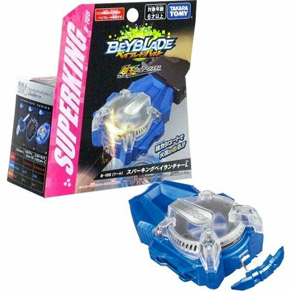 ทาการ่า โทมี่TAKARA TOMY BEYBLADE BURST Super King B-166 Sparking Bey Launcher Blue Left Spin