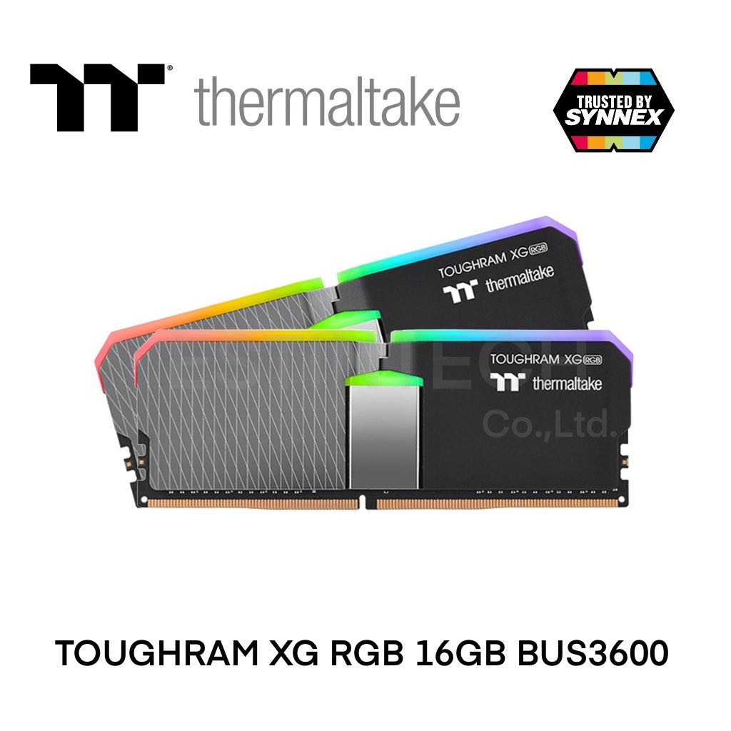 RAM(แรม) DDR4 16GB(8x2) BUS3600 ThermalTake TOUGHRAM XG RGB ของใหม่ประกัน LT