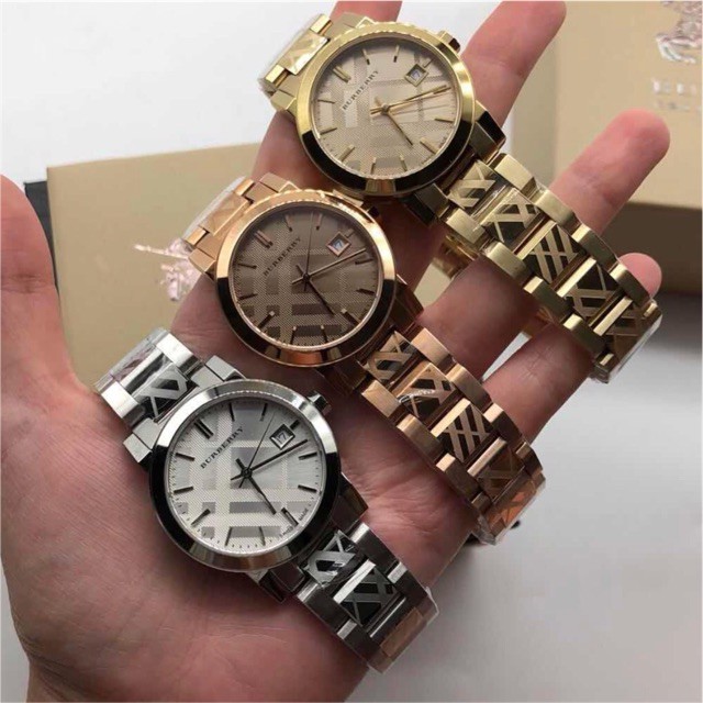 BU9039. 38 mm. Burberry Rose Gold-tone Dial Stainless Steel Quartz Ladies Watch BU9039 หรูหรามาก