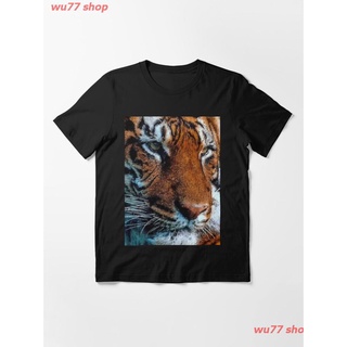 New Sumatran Striped Tiger Face T-Shirt เสื้อยืด ดพิมพ์ลาย ดผ้าเด้ง คอกลม cotton ความนิยม discount Unisex