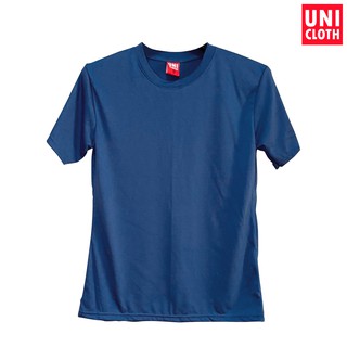 UNICLOTH เสื้อยืด คอกลม แขนสั้น สีพื้น BLUE BLUEPASTEL (น้ำเงิน) (น้ำเงินพาสเทล) เนื้อผ้า TC ดีกว่าผ้าคอตตอน