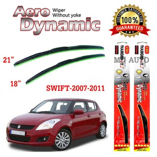 ใบปัดน้ำฝน Aero Dynamic (Diamond eye) ขนาด 18" 20" นิ้ว สำหรับ MITSUBISHI SWIFT 2007-2011 จำนวน 1 คู่