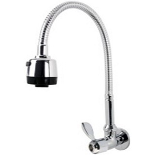 ก๊อกซิงค์เดี่ยวติดผนัง HOEN H-6308 สีโครมSINGLE SINK FAUCET HOEN H-6308 CHROMIUM