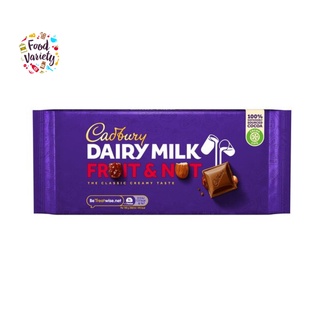 Cadbury Dairy Milk Fruit & Nut Milk Chocolate Bar 180g แคดเบ…